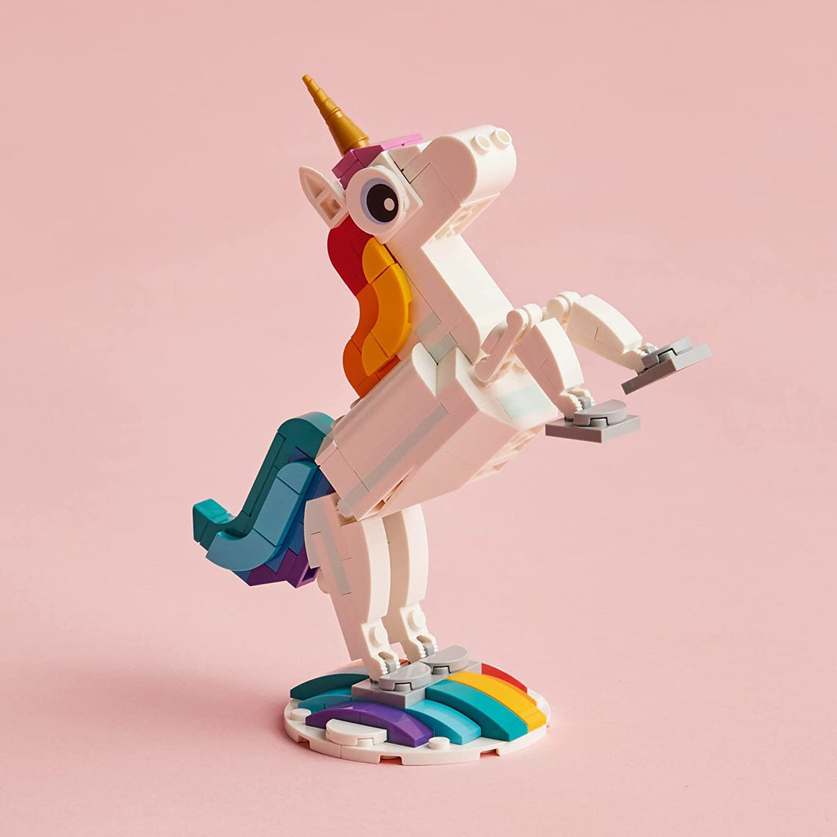 LEGO Creator 3in1 Magical Unicorn Toy (31140) – Transform into Seahorse or Peacock