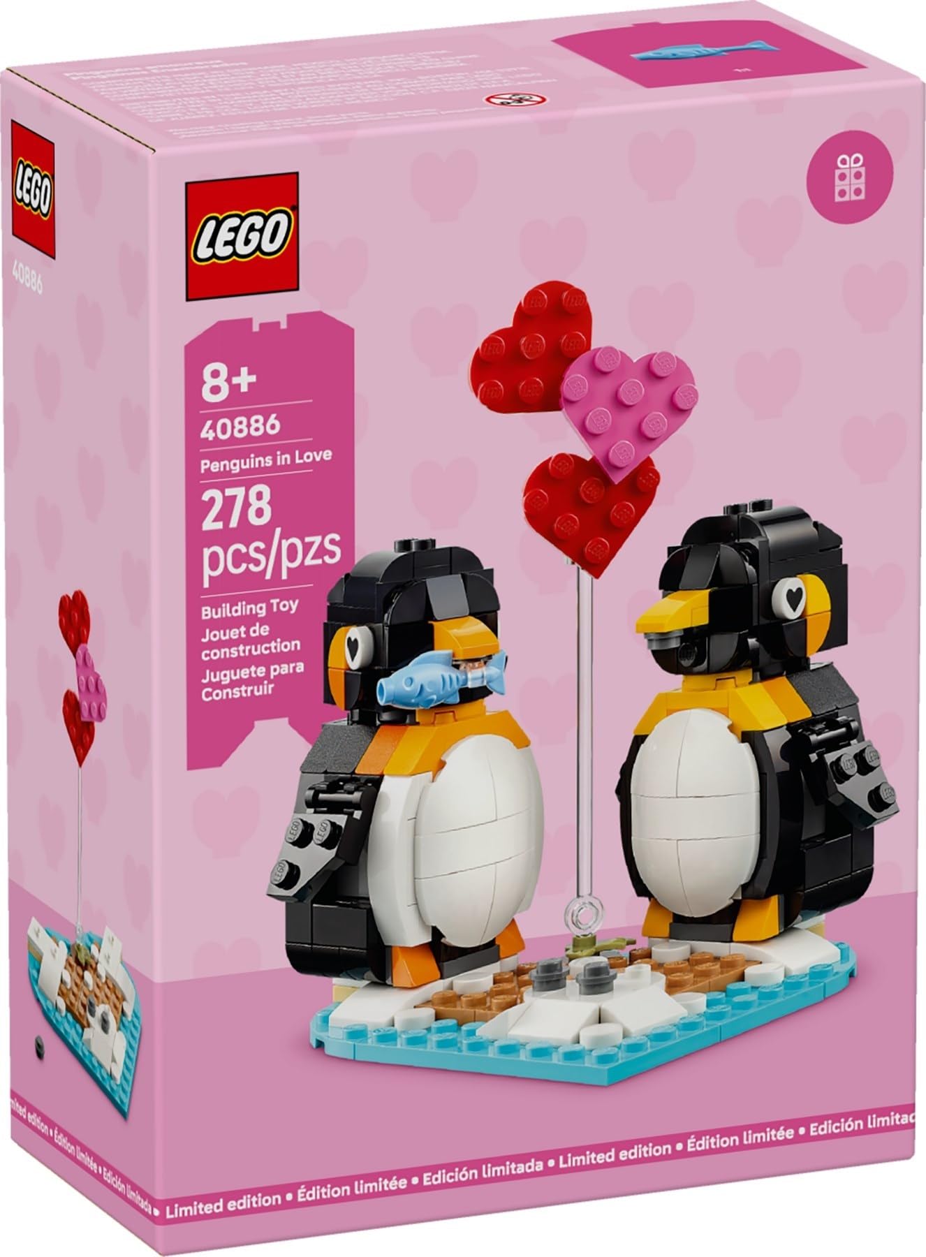 LEGO Penguins in Love Building Set 40886 – Romantic Valentine’s Day Gift for Couples