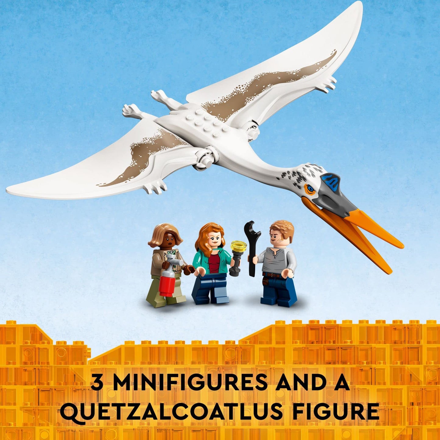 LEGO Jurassic World Quetzalcoatlus Plane Ambush Set 76947 – Dinosaur Toy Figure & Airplane Model