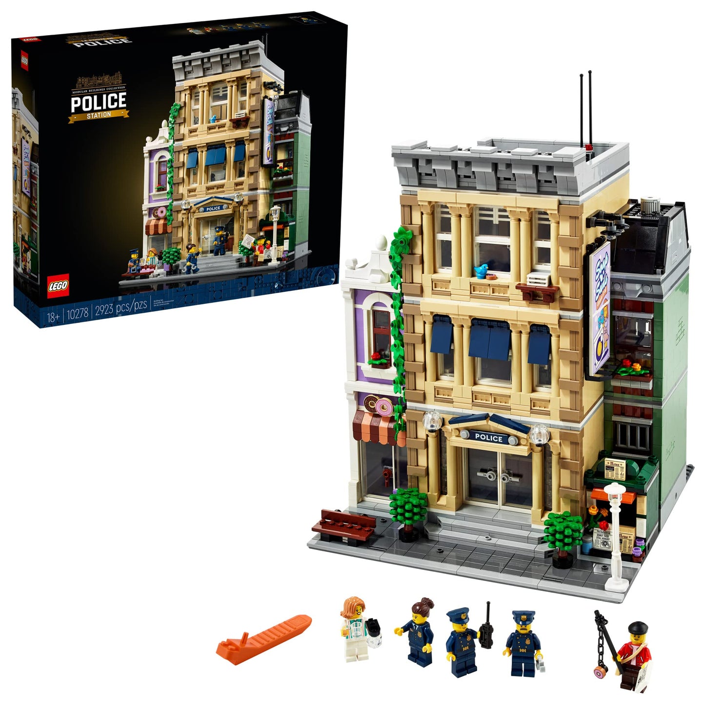 LEGO Police Station 10278 Building Kit for Adults | 2,923 Pieces | Modular Display Model