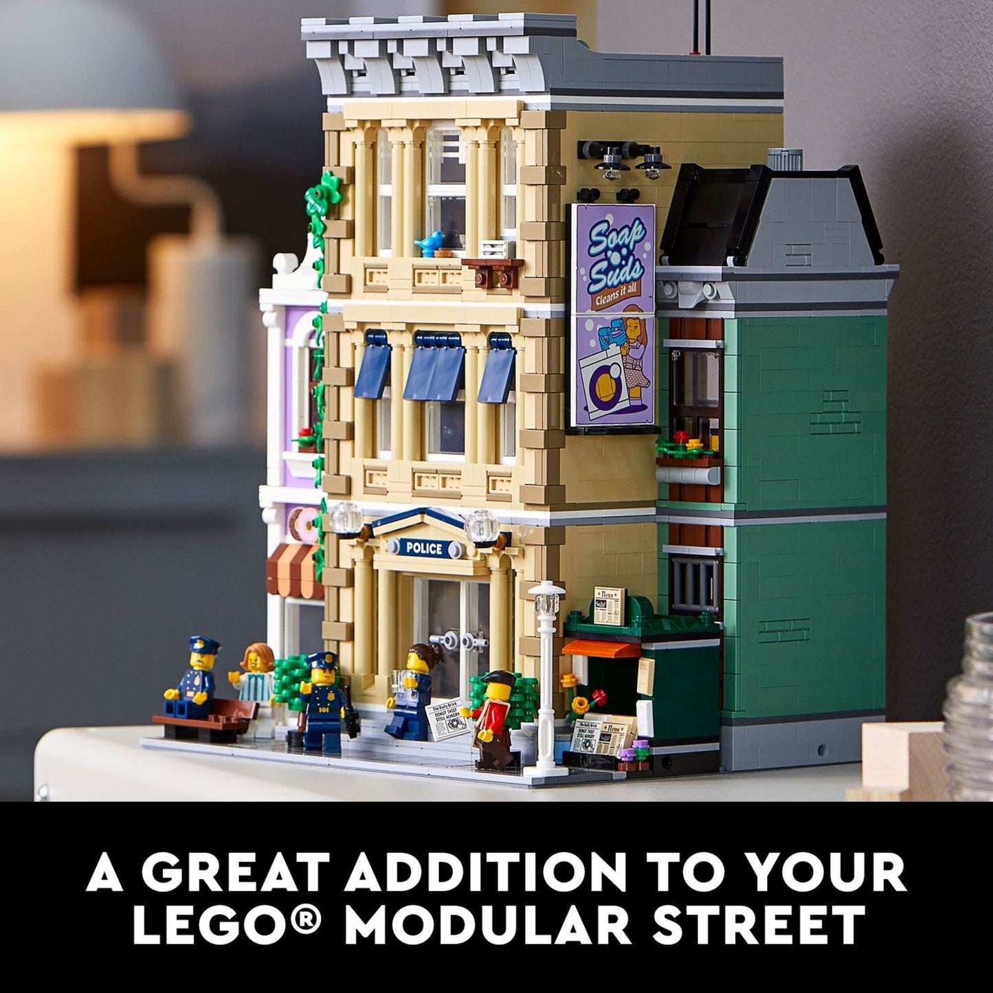 LEGO Police Station 10278 Building Kit for Adults | 2,923 Pieces | Modular Display Model