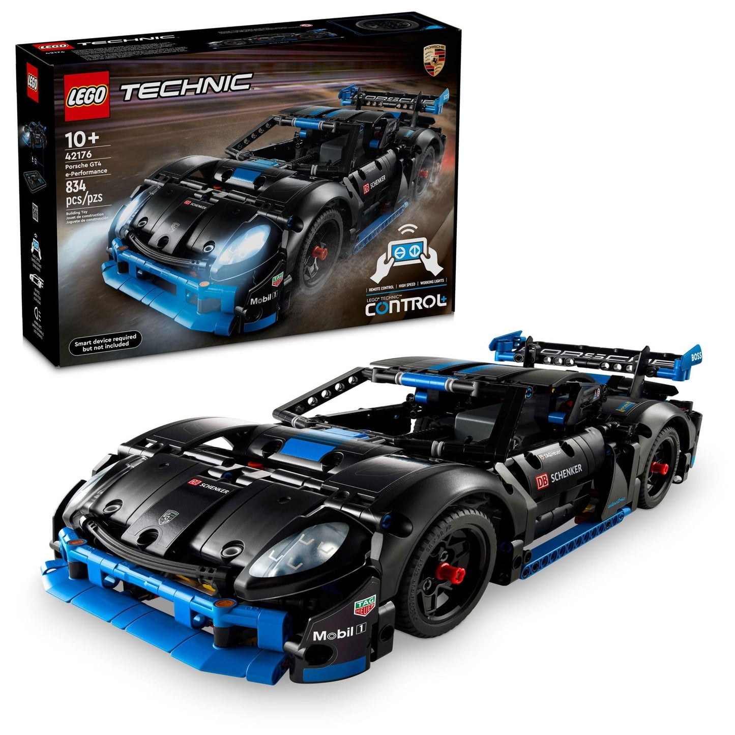 LEGO Technic Porsche GT4 e-Performance Race Car 42176 – Remote Control with CONTROL+ App