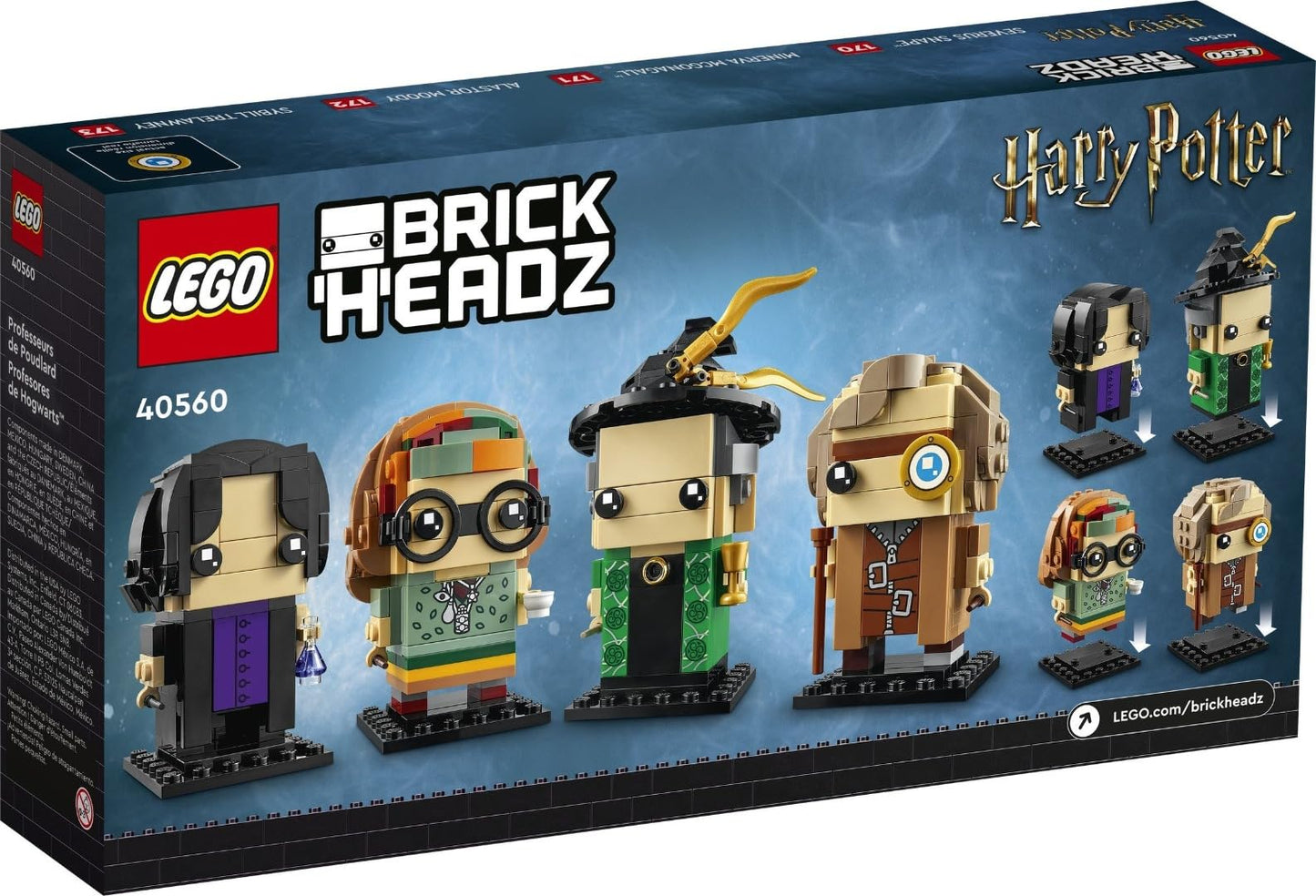 LEGO 40560 Professors of Hogwarts Building Set – 601 Pieces | BrickHeadz