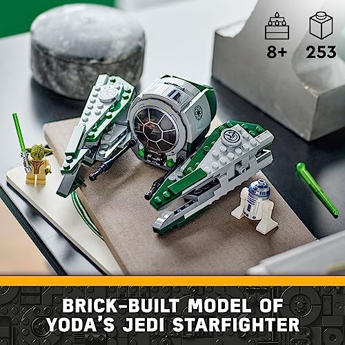 LEGO 75360 Yoda's Jedi Starfighter – The Clone Wars Set with Yoda & R2-D2