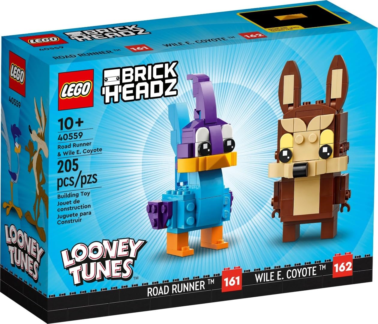 LEGO BrickHeadz 40559 Road Runner and Wile E. Coyote – 323 Pieces