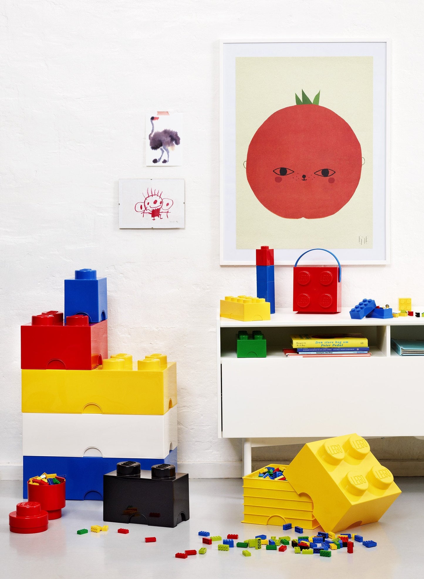 LEGO Room Copenhagen Brick Box 4 – Bright Red | Storage & Play