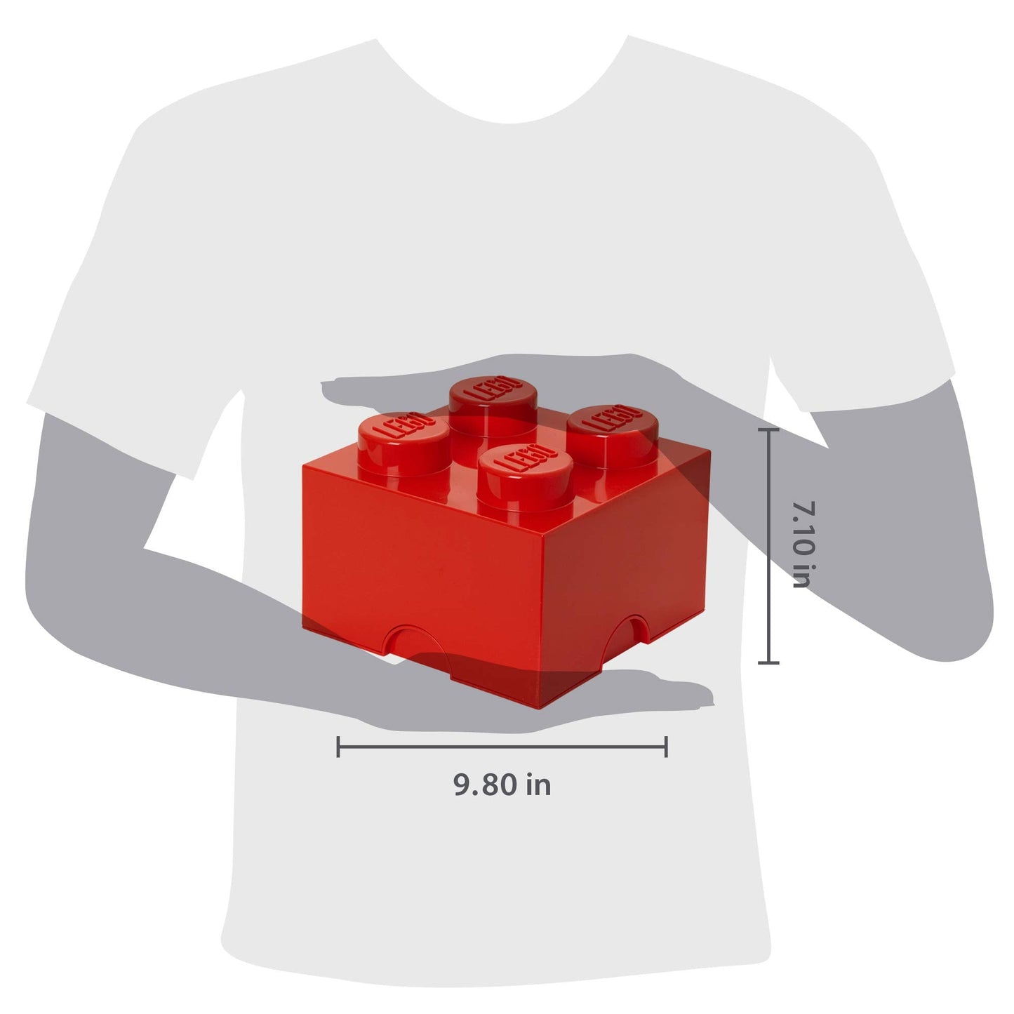 LEGO Room Copenhagen Brick Box 4 – Bright Red | Storage & Play