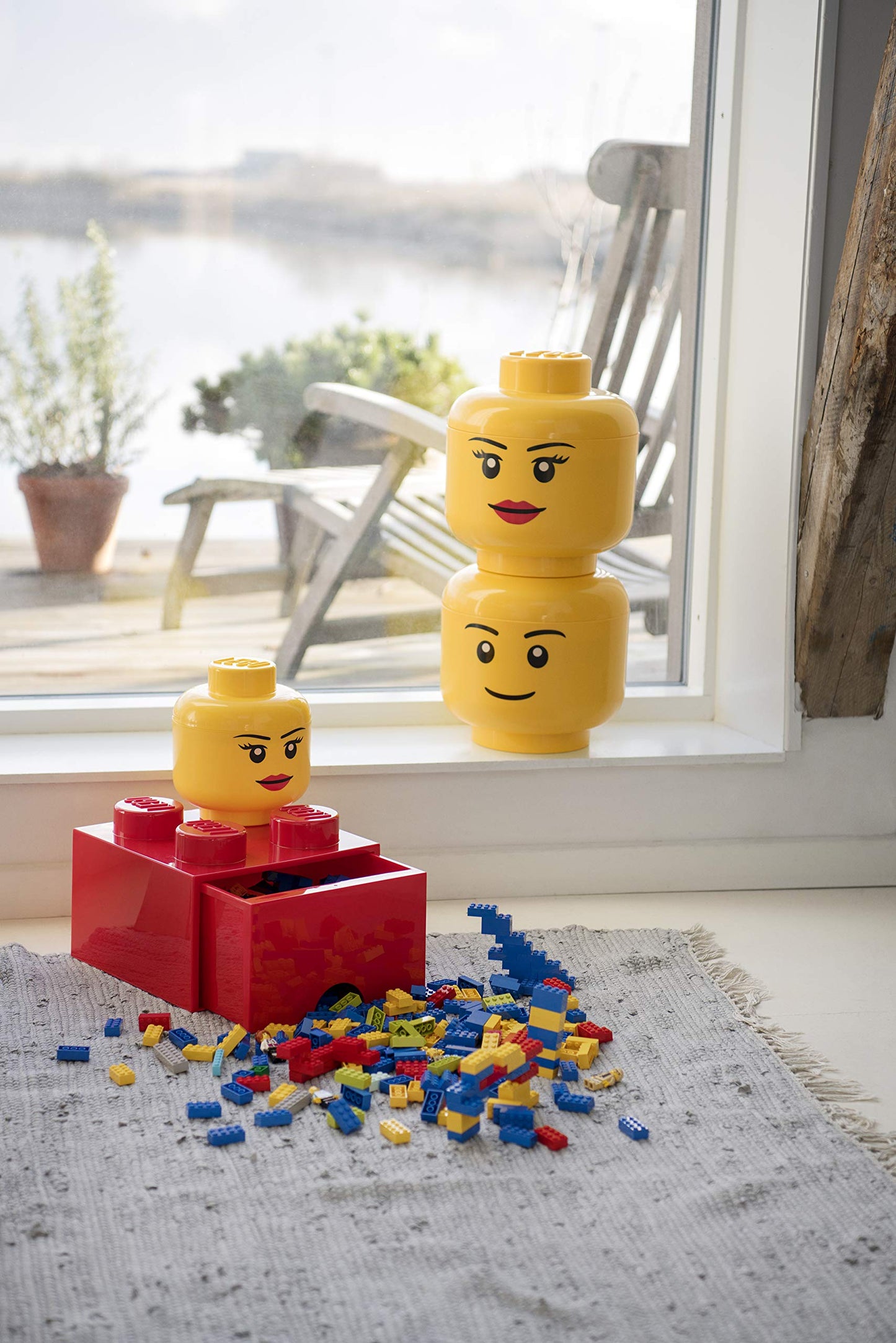 LEGO Room Copenhagen Storage Head — Small Boy Mini Figure Box for Tidy Playrooms