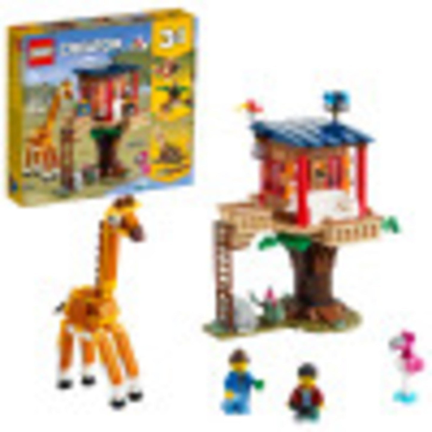 LEGO Creator 3in1 Safari Wildlife Tree House 31116 – 3-in-1 Building Kit