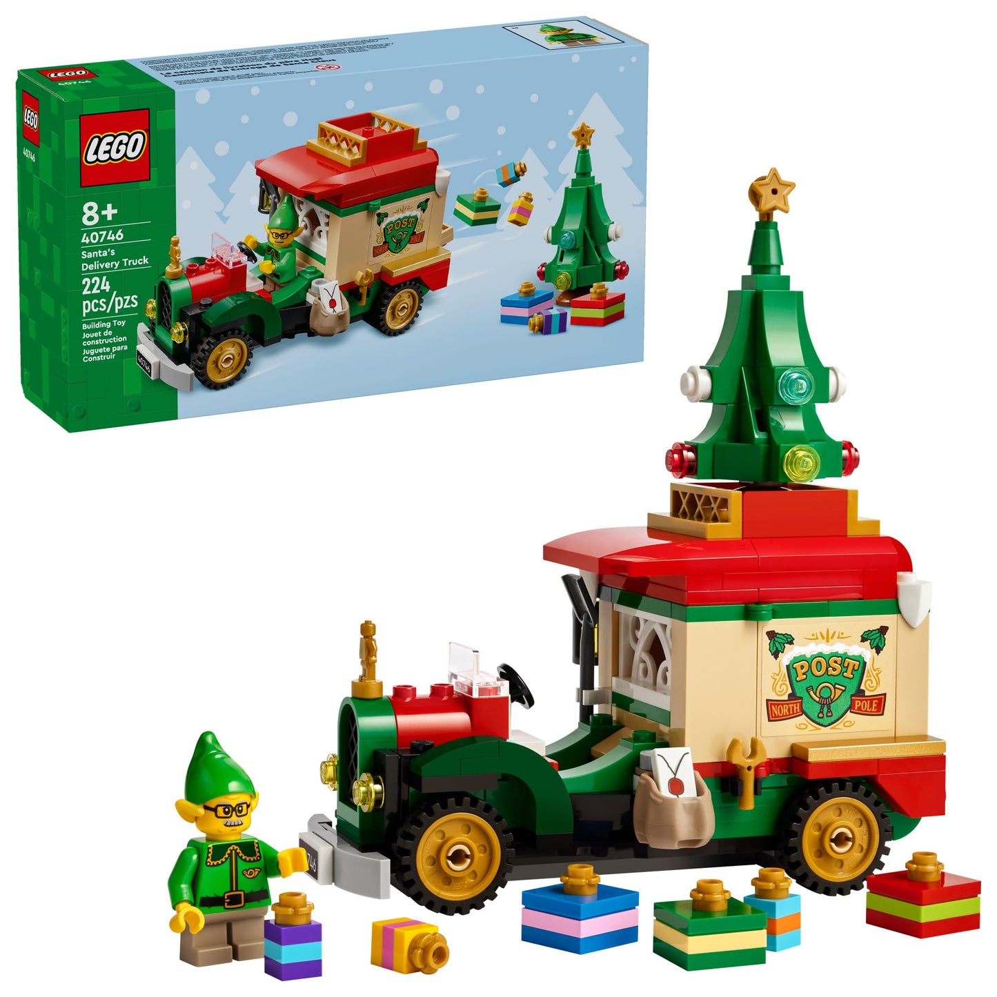 LEGO Santa’s Delivery Truck 40746 – Building Toy for Kids 8+ | Christmas Decor & Play