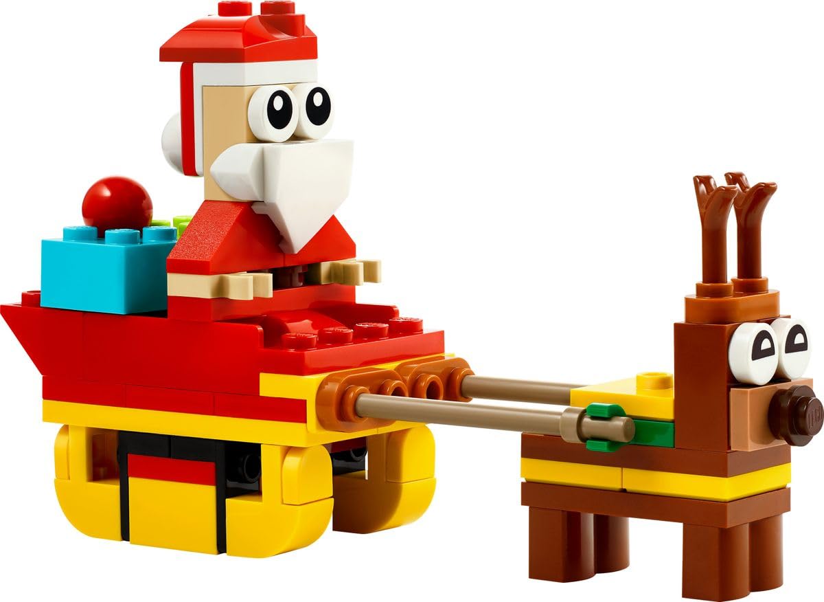 LEGO Creator Santa's Sleigh Ride Polybag 30670 – Tiny Santa Figure for Holiday LEGO Play