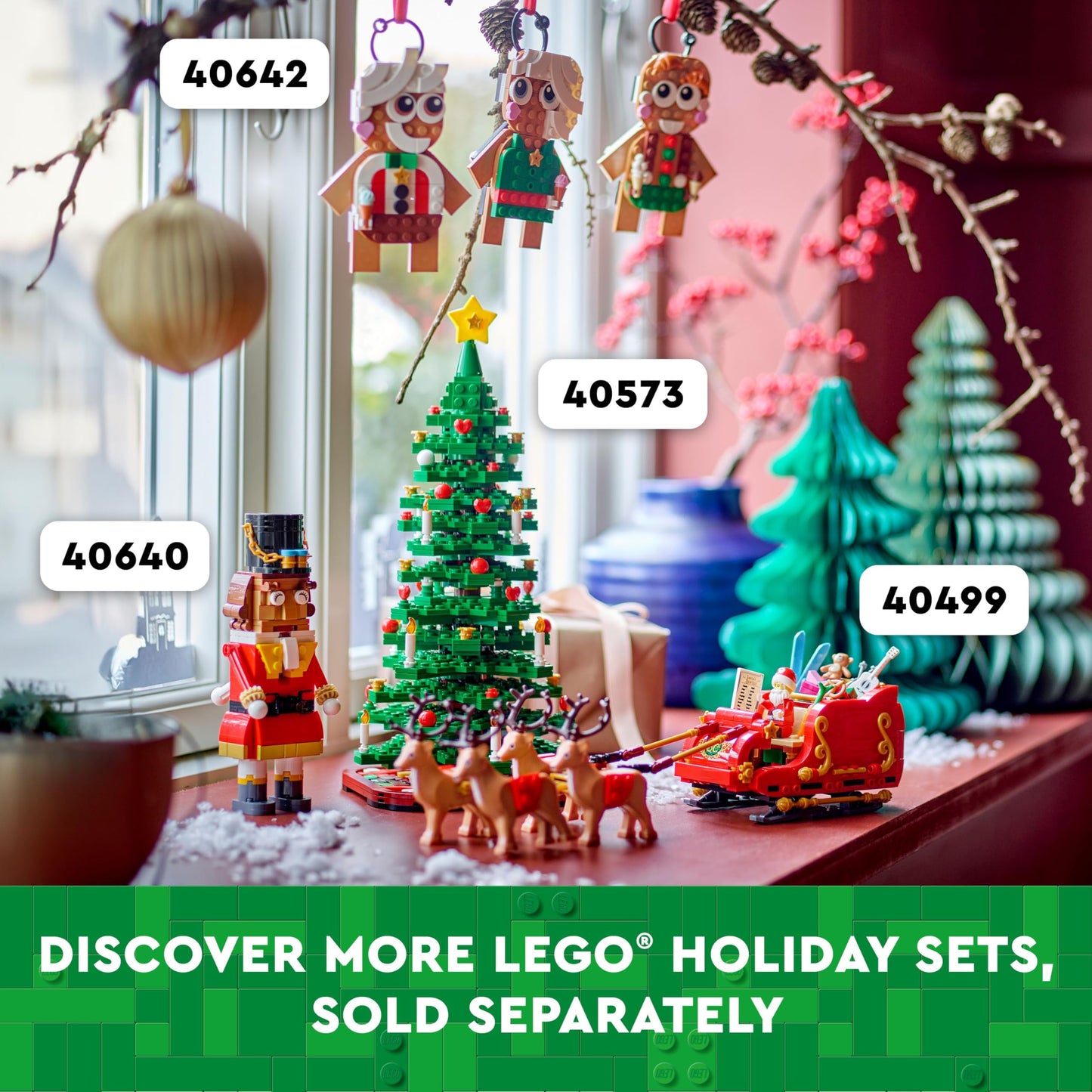 LEGO Santa's Sleigh 40499 – Buildable Holiday Toy for Kids 9+ | 343 Pieces