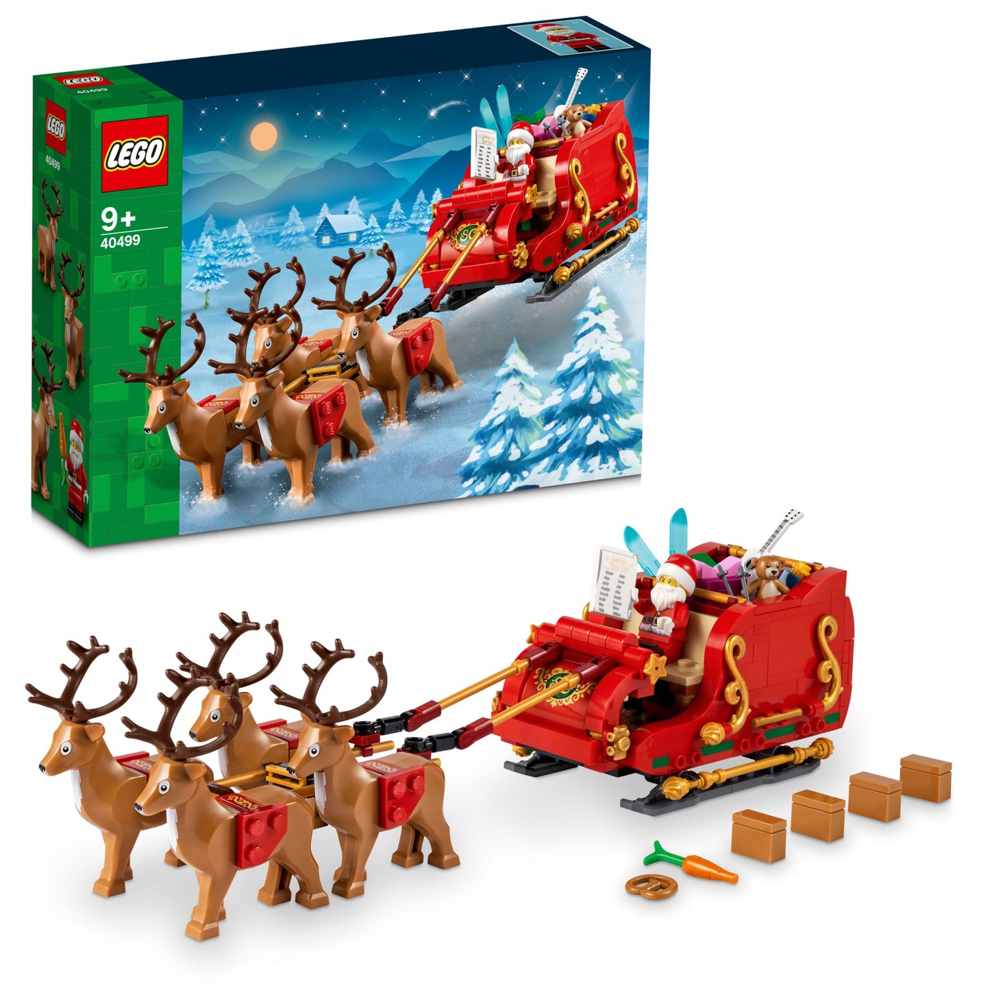 LEGO Santa's Sleigh 40499 – Buildable Holiday Toy for Kids 9+ | 343 Pieces