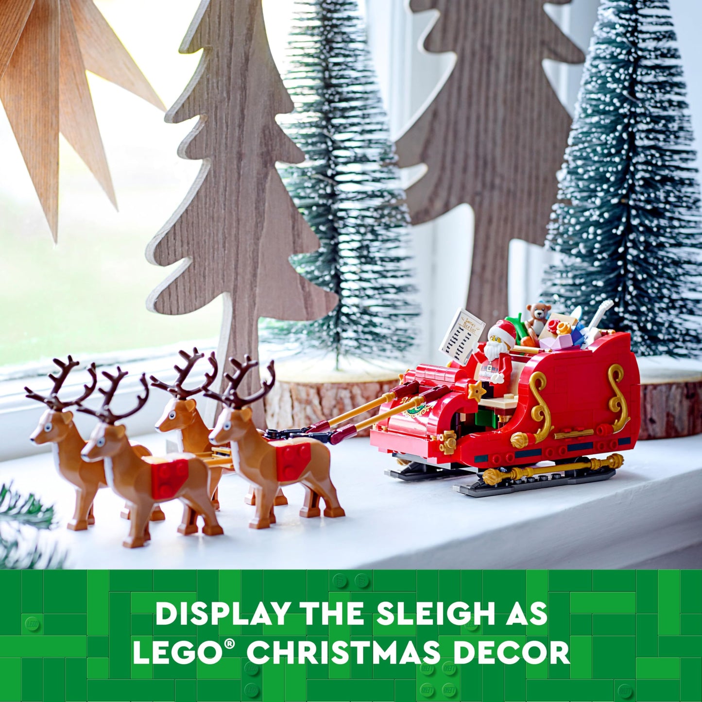 LEGO Santa's Sleigh 40499 – Buildable Holiday Toy for Kids 9+ | 343 Pieces