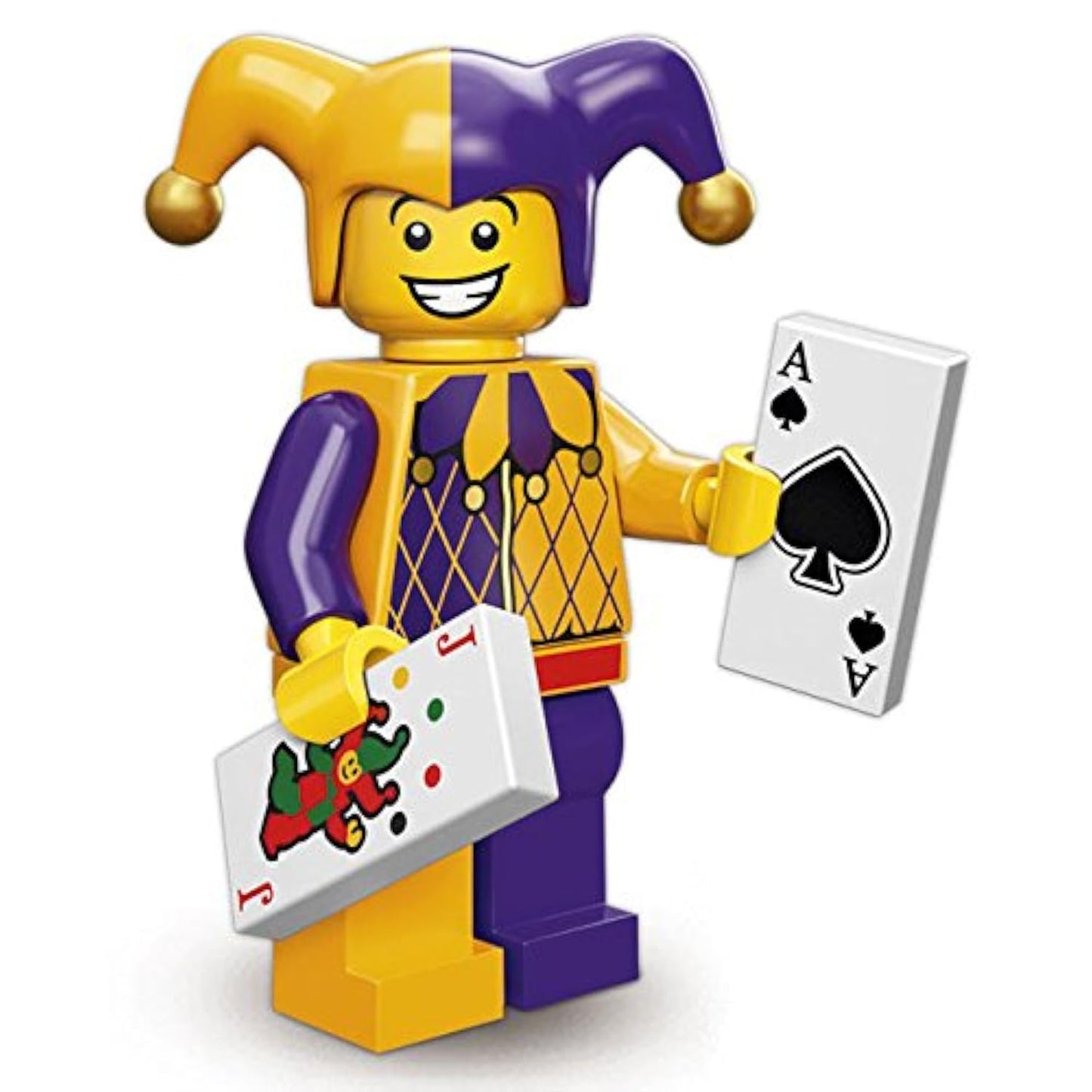 LEGO Series 12 Minifigure 71007 – Jester | Collectible LEGO Figure with Card Tiles and Bell Hat