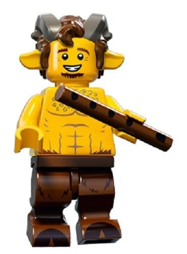 LEGO Series 15 Faun Minifig 71011 – Collectible Minifigure with Baseplate & Accessories