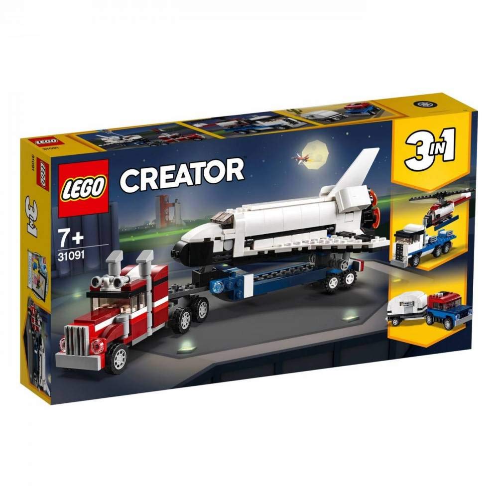 LEGO Creator 3in1 Shuttle Transporter 31091 – 341 Pieces | 3-in-1 Building Kit