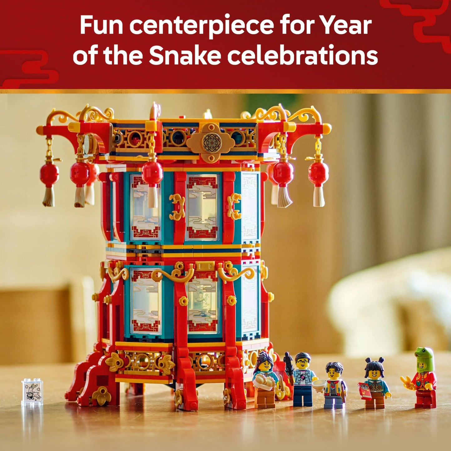 LEGO Spring Festival Trotting Lantern 80116 – Educational Building Set for Year of the Snake