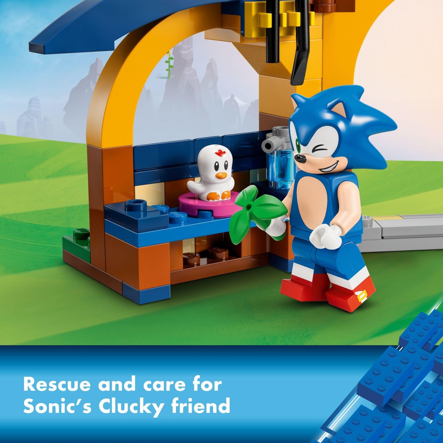 LEGO Sonic the Hedgehog: Tails' Workshop and Tornado Plane 76991 - 376-Piece Playset for Ages 6+