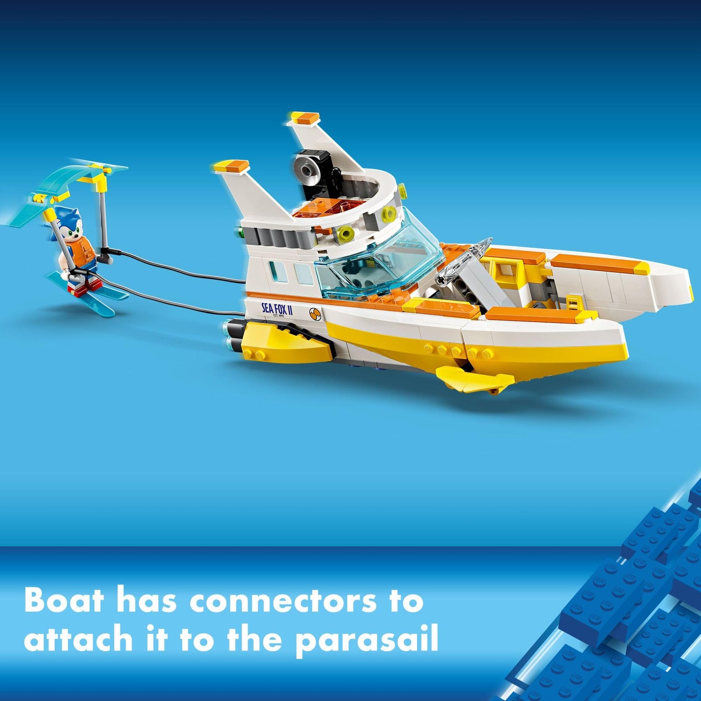 LEGO Sonic The Hedgehog: Tails’ Adventure Boat — Interactive Build & Play Set (76997)