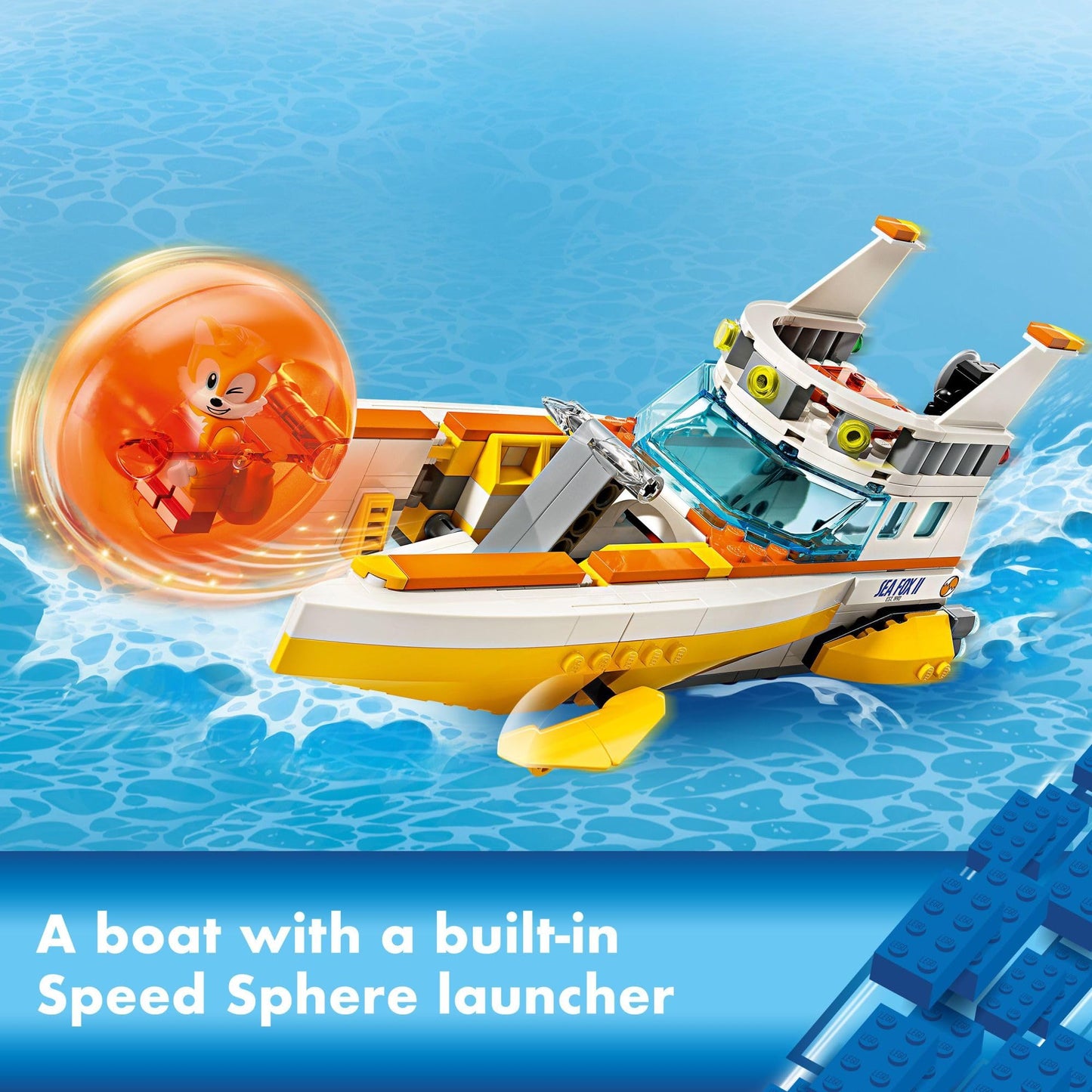 LEGO Sonic The Hedgehog: Tails’ Adventure Boat — Interactive Build & Play Set (76997)