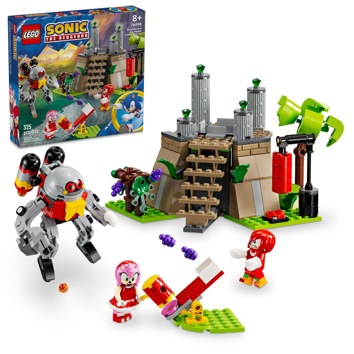 LEGO Sonic The Hedgehog: Knuckles and The Master Emerald Shrine 76998 – Collectible Building Set