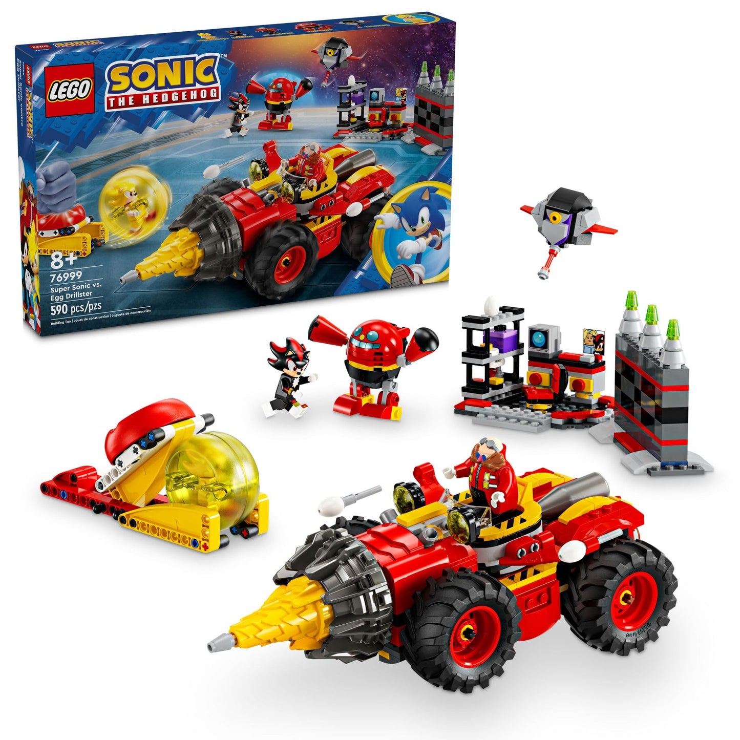 LEGO Sonic The Hedgehog: Super Sonic vs Egg Drillster 76999 – Build & Play