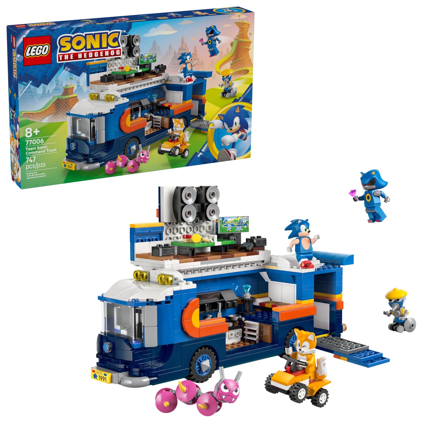 LEGO Sonic The Hedgehog Team Sonic Command Truck 77006 – Buildable Playset & 5 Figures