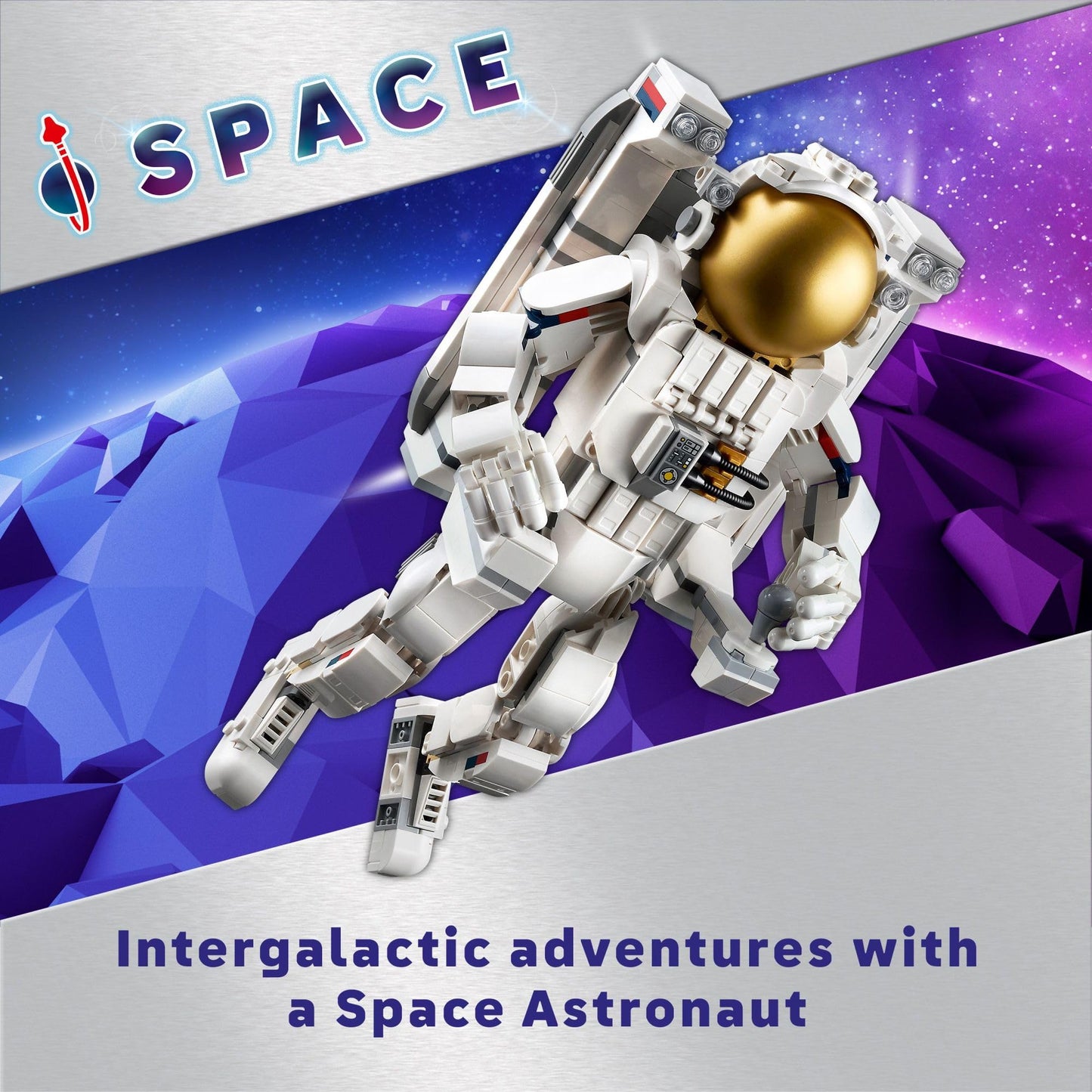 LEGO Creator 3-in-1 Space Astronaut Toy 31152 – Astronaut, Dog & Jet Set for Kids 9+