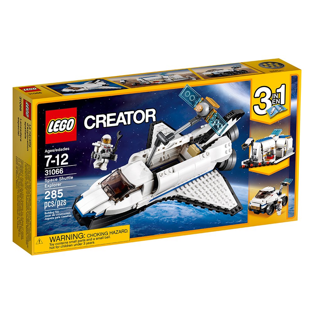 LEGO Creator Space Shuttle Explorer 31066 – 3-in-1 Building Kit (285 Pieces)
