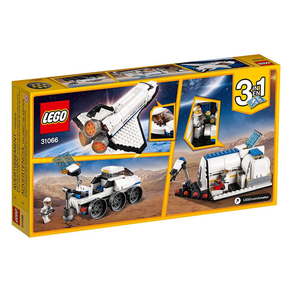 LEGO Creator Space Shuttle Explorer 31066 – 3-in-1 Building Kit (285 Pieces)