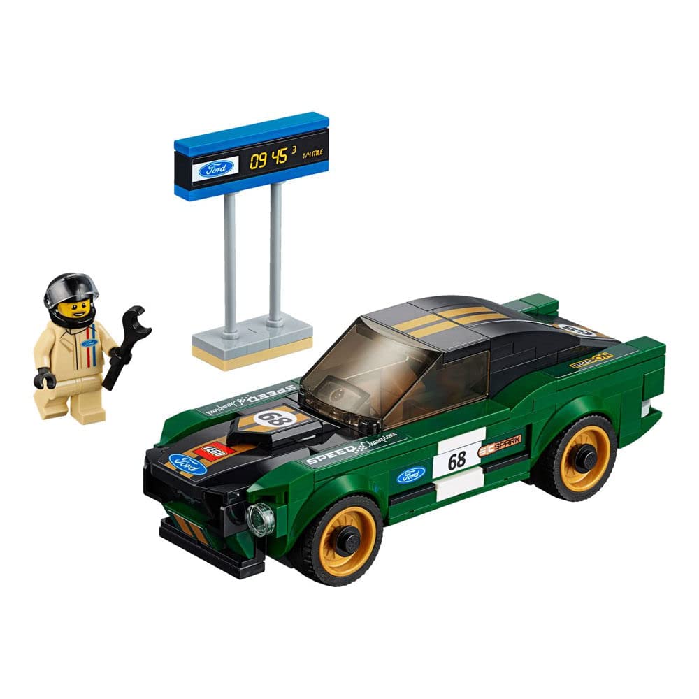 LEGO Speed Champions 1968 Ford Mustang Fastback 75884 Building Kit – 183 Pieces