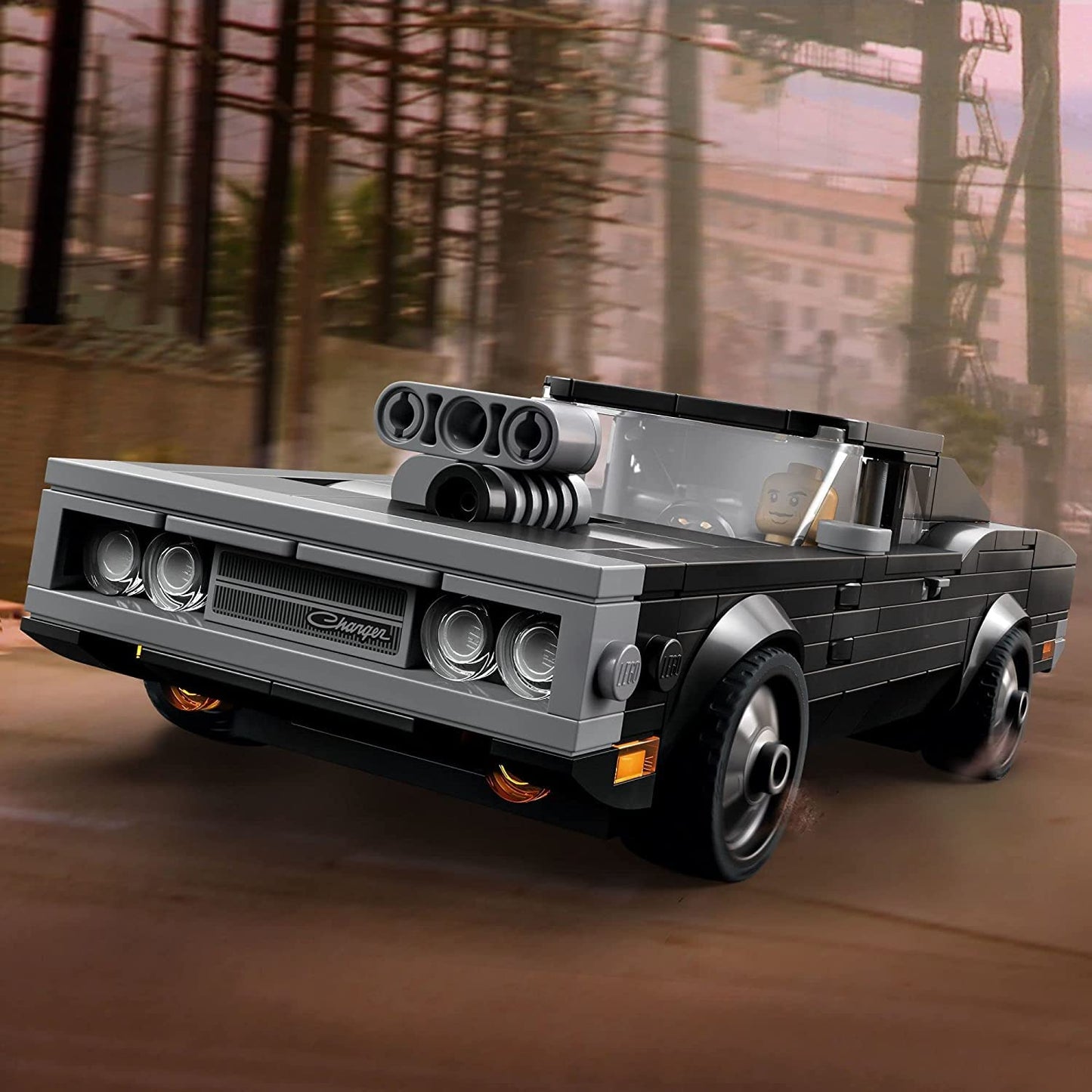 LEGO Speed Champions Fast & Furious 1970 Dodge Charger R/T 76912 – Collectible Muscle Car Kit with Dominic Toretto Minifigure