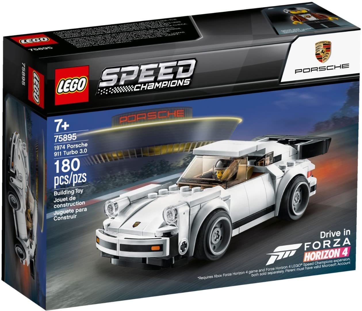 LEGO Speed Champions 1974 Porsche 911 Turbo 3.0 (75895) Building Kit – 180 Pieces