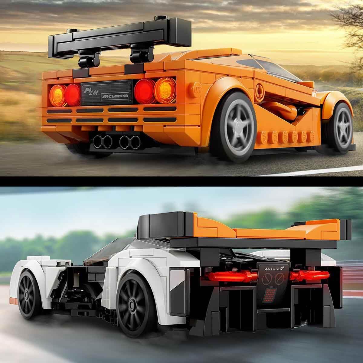 LEGO Speed Champions McLaren Solus GT & McLaren F1 LM 76918 – Double Pack Building Set for Ages 9+