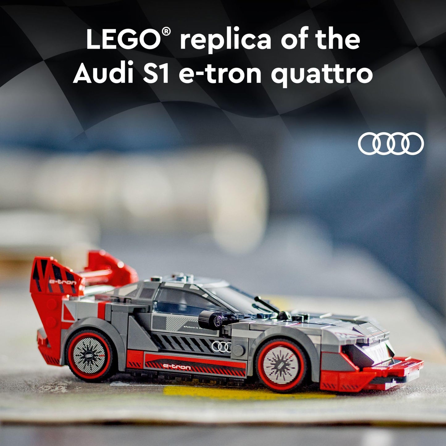 LEGO Speed Champions Audi S1 e-tron Quattro Race Car 76921 | Build, Display & Play