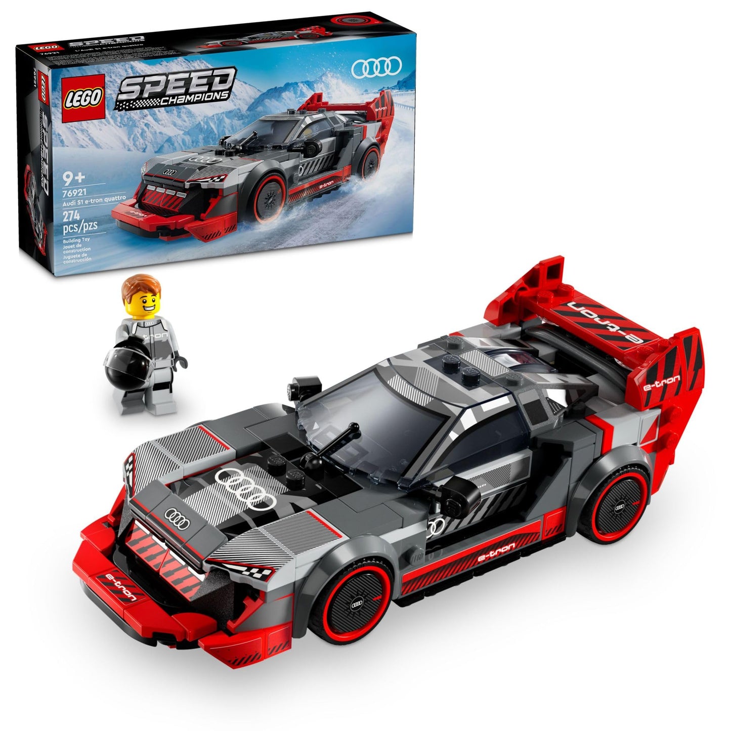 LEGO Speed Champions Audi S1 e-tron Quattro Race Car 76921 | Build, Display & Play