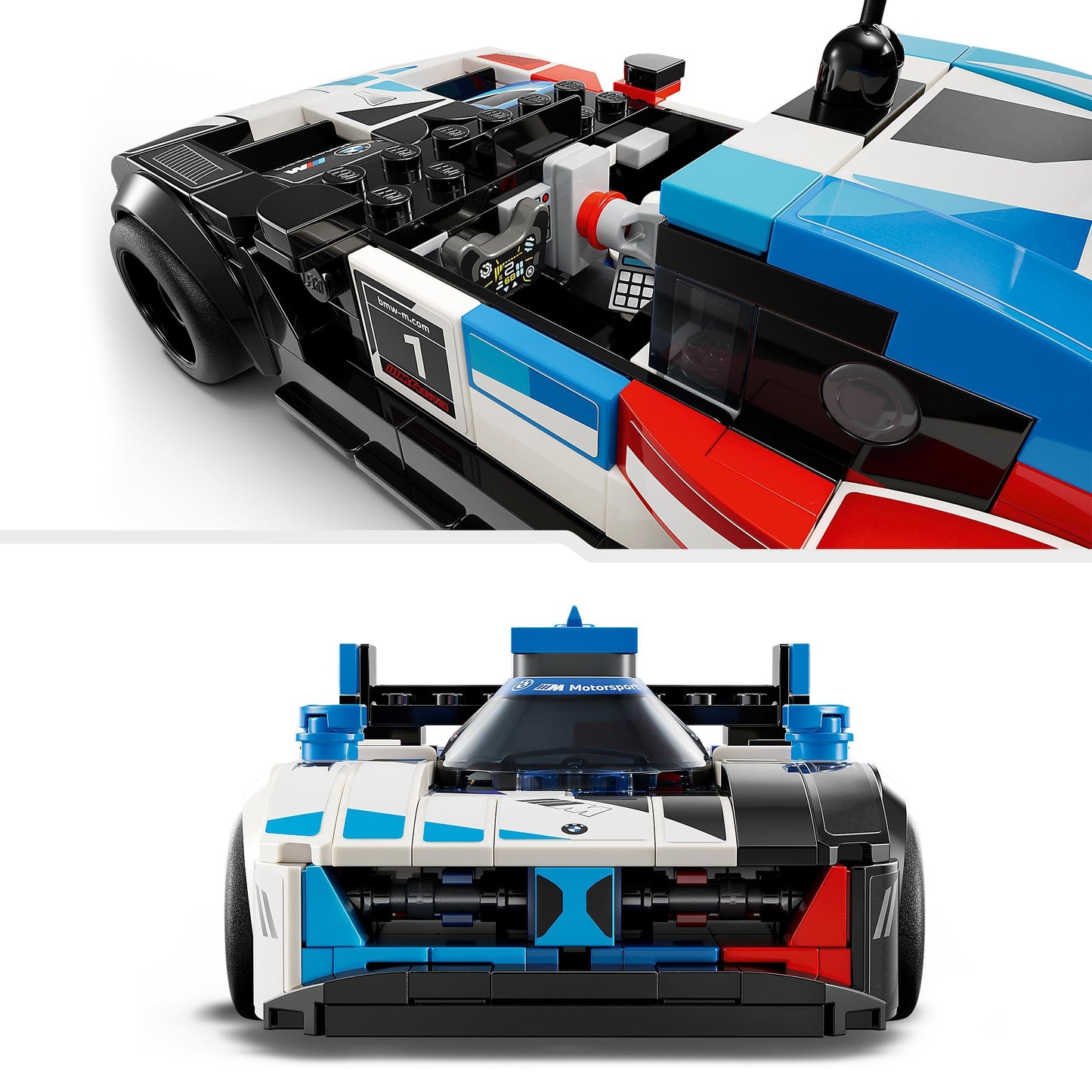 LEGO Speed Champions BMW M4 GT3 & BMW M Hybrid V8 Set 76922 – 2 Buildable Racing Cars