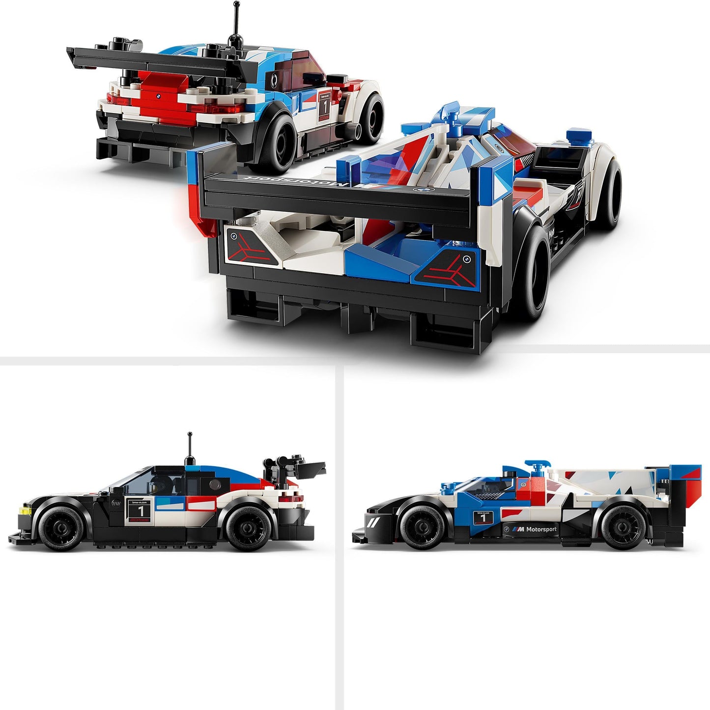 LEGO Speed Champions BMW M4 GT3 & BMW M Hybrid V8 Set 76922 – 2 Buildable Racing Cars