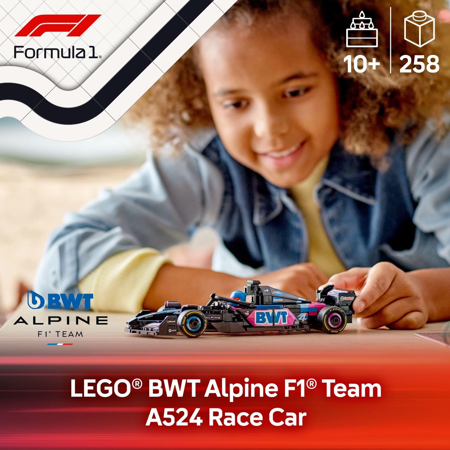 LEGO Speed Champions BWT Alpine F1 Team A524 Car – 77248 | Build, Display, Race
