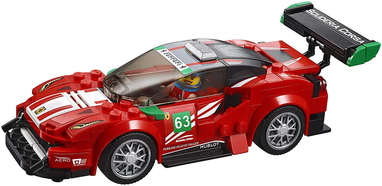 LEGO Speed Champions Ferrari 488 GT3 Scuderia Corsa 75886 – 179-Piece Building Kit