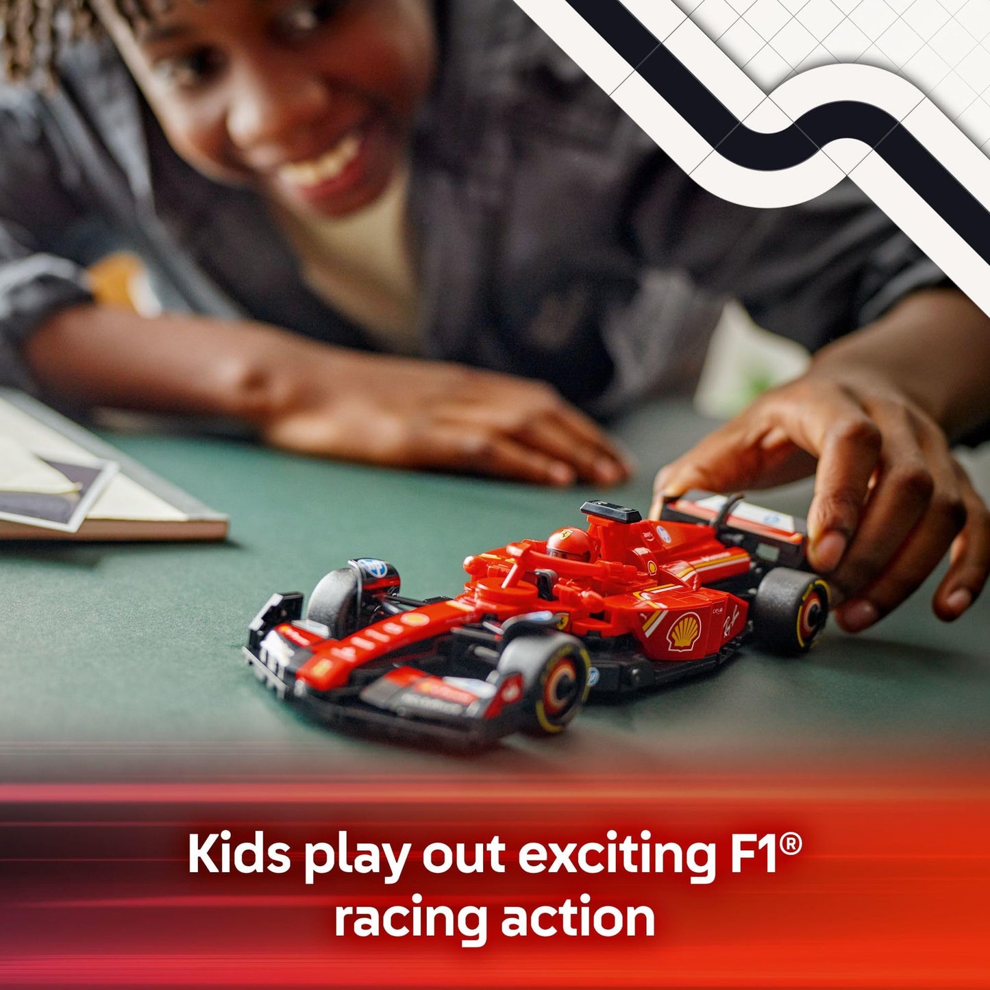LEGO Speed Champions Ferrari SF-24 F1 Race Car 77242 – Build, Display, Race