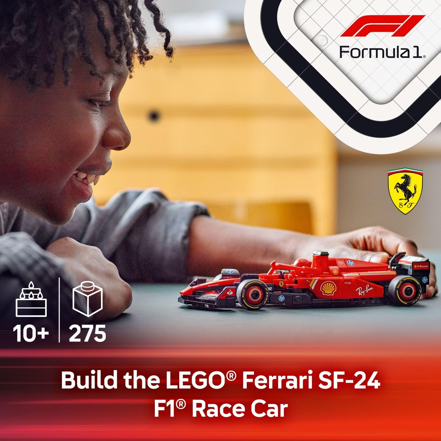 LEGO Speed Champions Ferrari SF-24 F1 Race Car 77242 – Build, Display, Race
