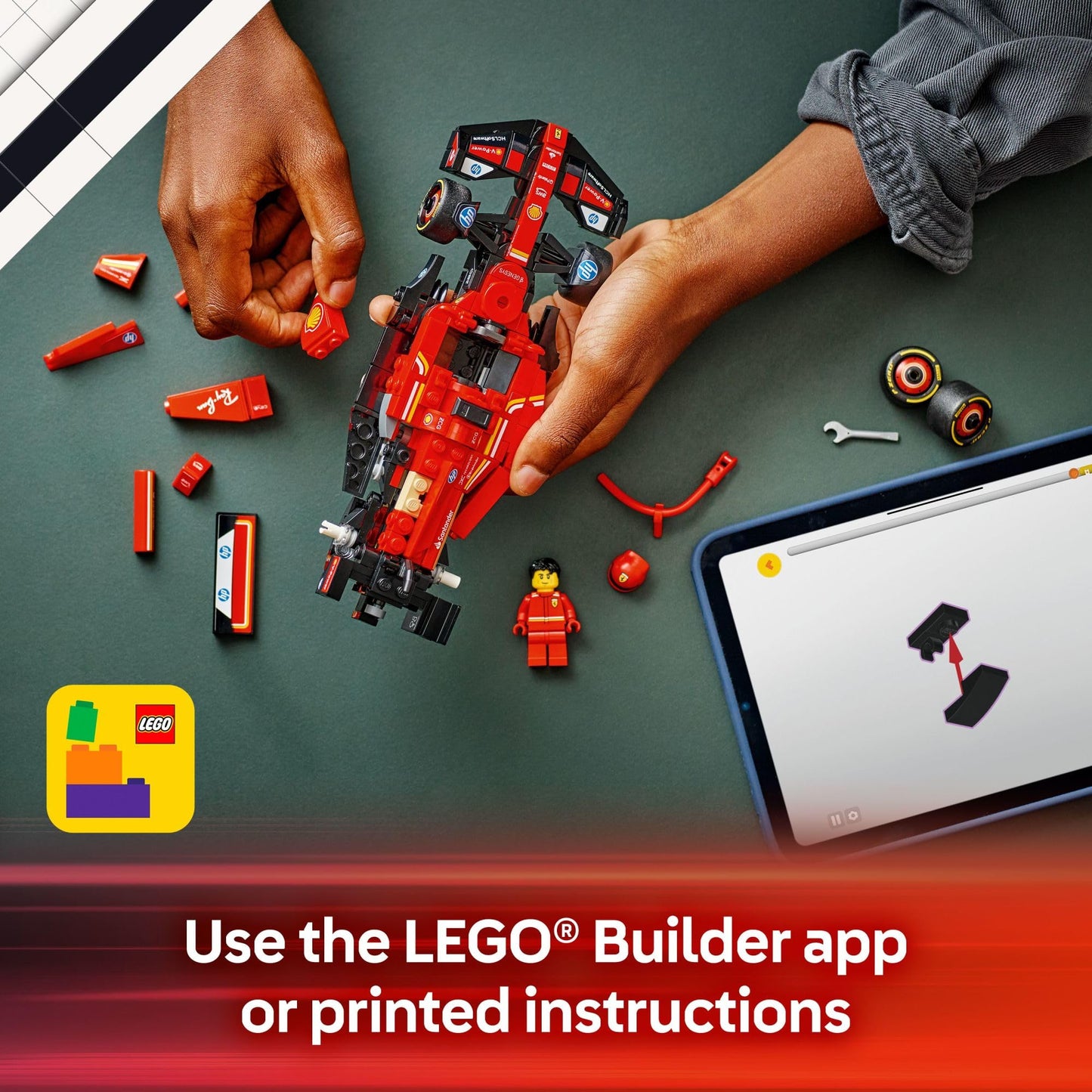 LEGO Speed Champions Ferrari SF-24 F1 Race Car 77242 – Build, Display, Race