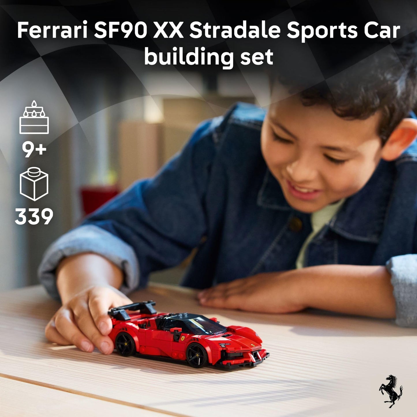 LEGO Speed Champions Ferrari SF90 XX Stradale Building Set (77254) – 339 Pieces with Driver Minifigure