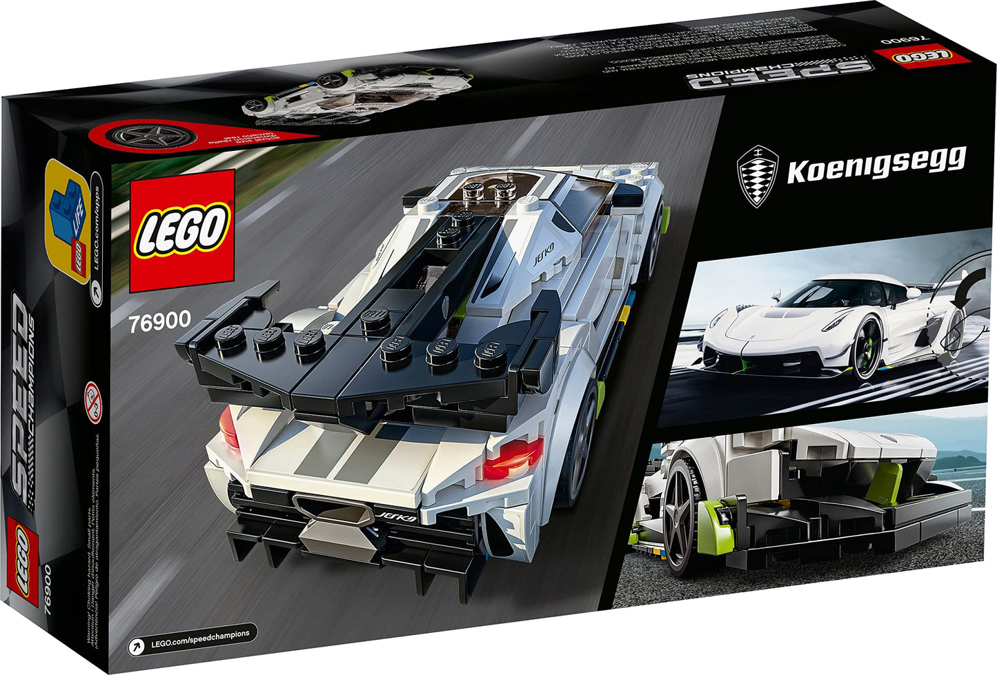 LEGO Speed Champions Koenigsegg Jesko 76900 Racing Car Toy – 280 Pieces, Minifigure Included