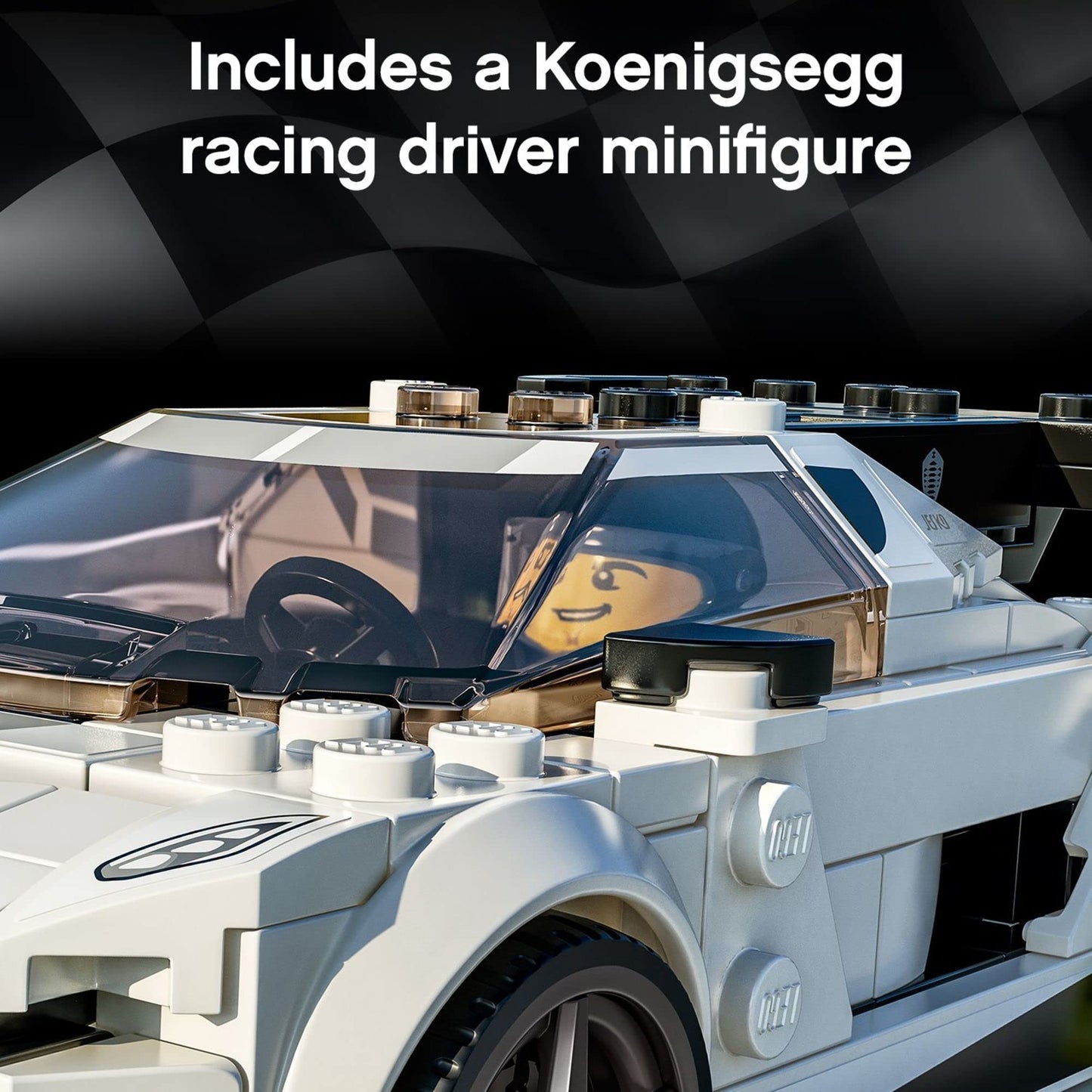 LEGO Speed Champions Koenigsegg Jesko 76900 Racing Car Toy – 280 Pieces, Minifigure Included
