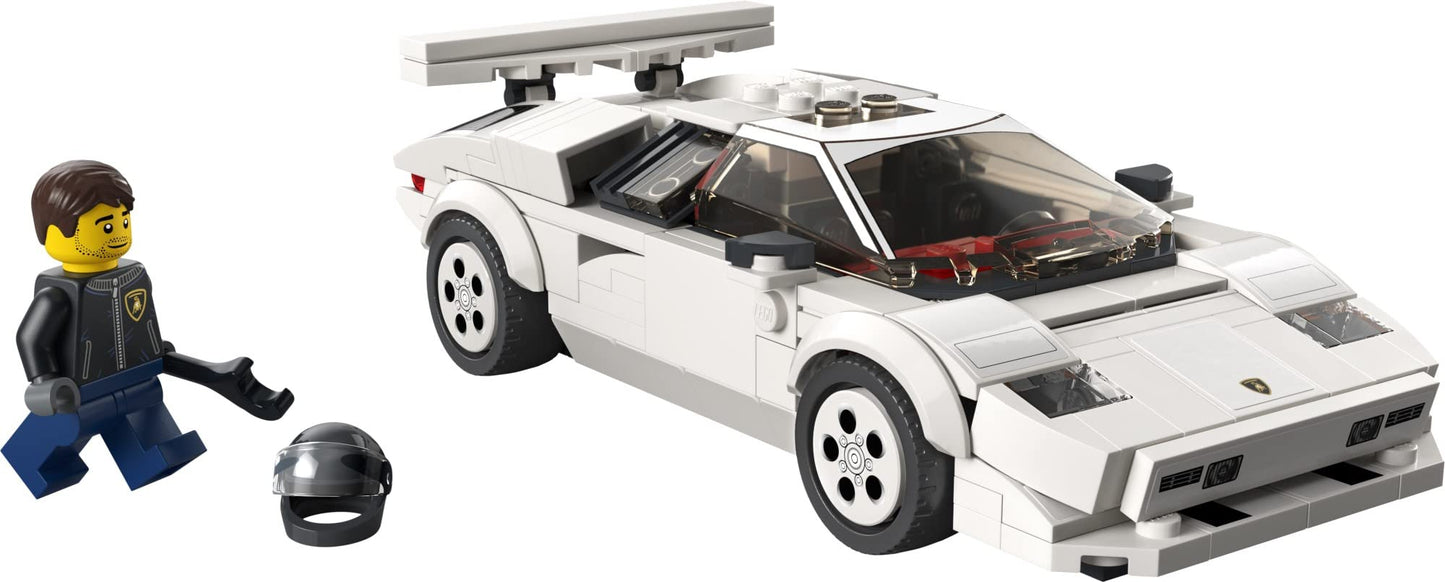 LEGO Speed Champions Lamborghini Countach 76908 – Race Car Model with Minifigure