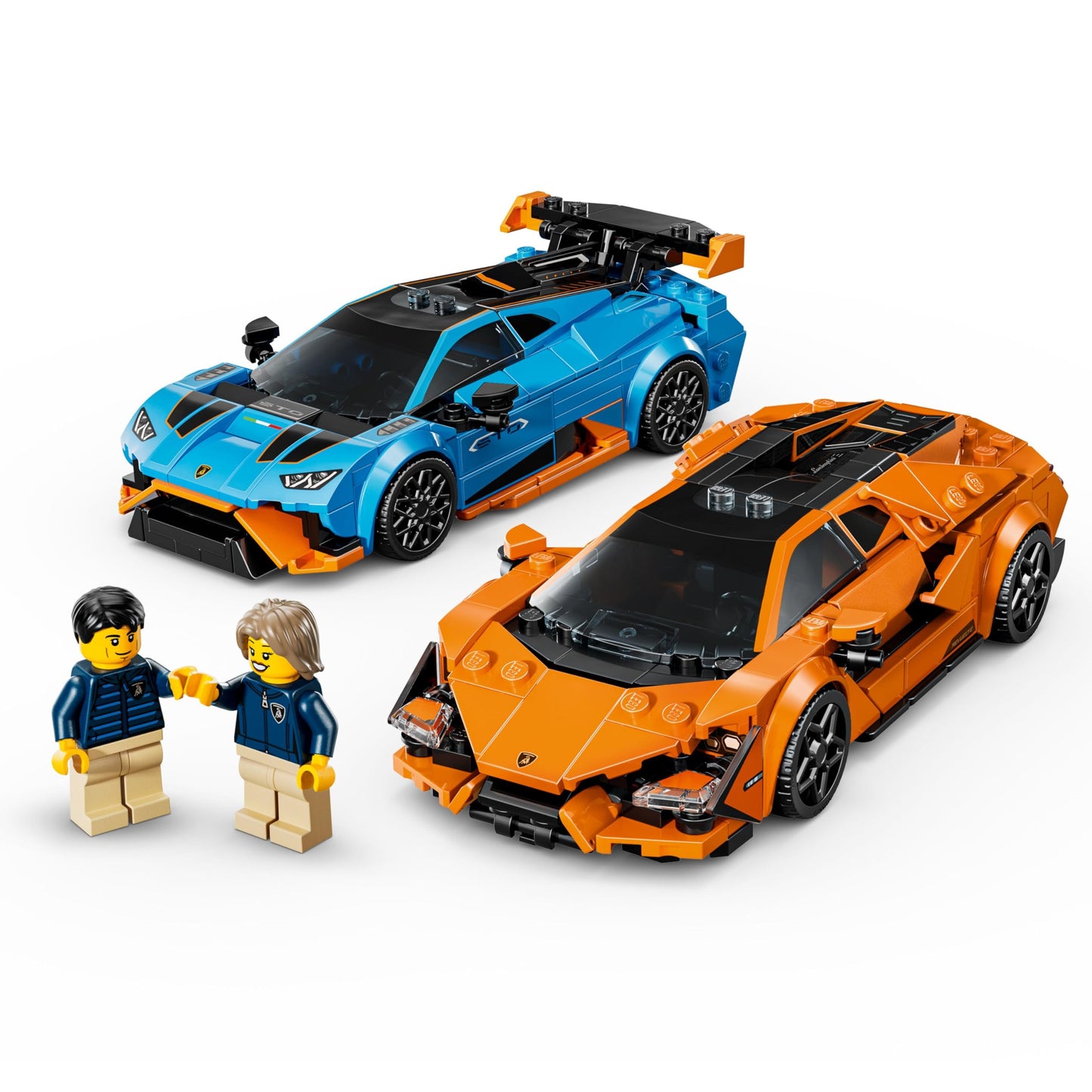LEGO Speed Champions: Lamborghini Revuelto & Huracan STO (77238) – Build & Display Car Kit for Ages 10+
