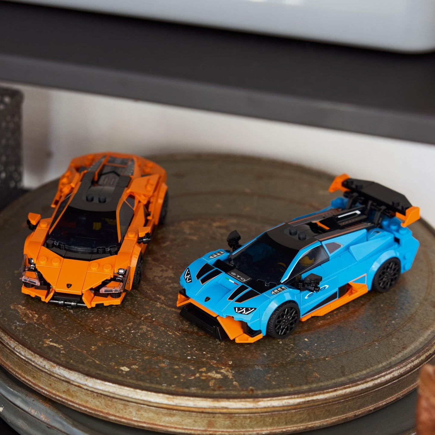 LEGO Speed Champions: Lamborghini Revuelto & Huracan STO (77238) – Build & Display Car Kit for Ages 10+